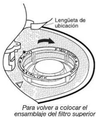 KITCHENAID KDFE204ESS - Instrucciones para reinstalar los filtros - 1