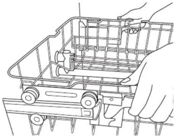 HAIER HDBL655AFS - Para acomodar los platos más altos en la canasta superior: - 1