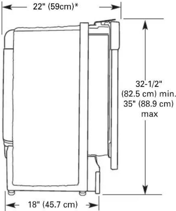 HAIER HDBC100AFS - PRODUCT DIMENSIONS - 1