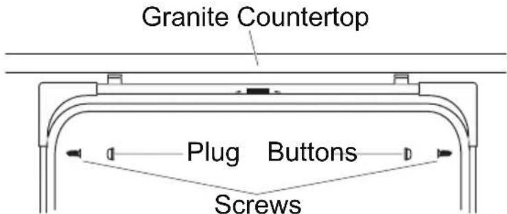 HAIER HDBC100AFS - Method 2 - Secure to Stone Countertop - 2