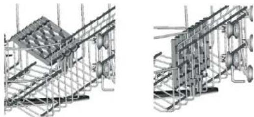 FAGOR LVF13AX - Plegado de los estantes para tazas - 1