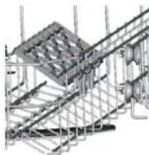 FAGOR LVF11AX - Plegado de los estantes para tazas - 1