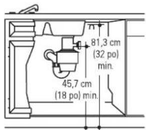 FAGOR LFA75IT - Méthode 2 - Tuyau d'évacuation élevé avec raccord en Tou broyeur - 2
