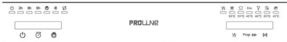 PROLINE DWP 1247 WH - Bedieningspaneel - 1