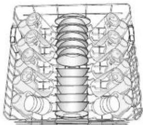 MAYTAG MDB4949SDZ - Configuration de chargement pour 10 couverts (différente selon le modèle) - 1