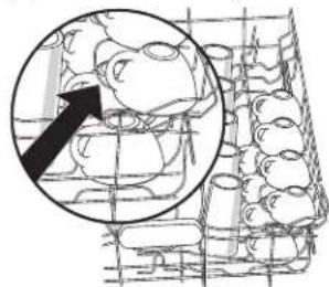 JENN-AIR JDB9000CWS TriFecta - Dispositif de retenue des tasses et des verres à pied (sur certains modèles) - 1
