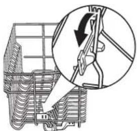 JENN-AIR JDB9200CWX TriFecta - Cómo ajustar las puntas plegables: - 1