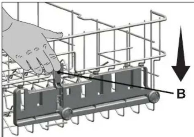 BLOMBERG DWT 58500 SS - PLACER LE PANIER SUPÉRIEUR PLUS BAS - 1