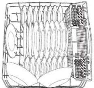 AMANA ADB1700ADW - Mode de chargement pour 8 couverts - 2