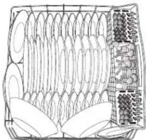 AMANA ADB1700ADW - Mode de chargement pour 12 couverts - 2
