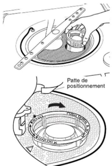 AMANA ADB1700ADS - Instructions de réinstallation du filtré - 1