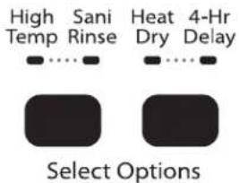 AMANA ADB1300AFW - Select a cycle and option (cycles and options vary by model). - 2