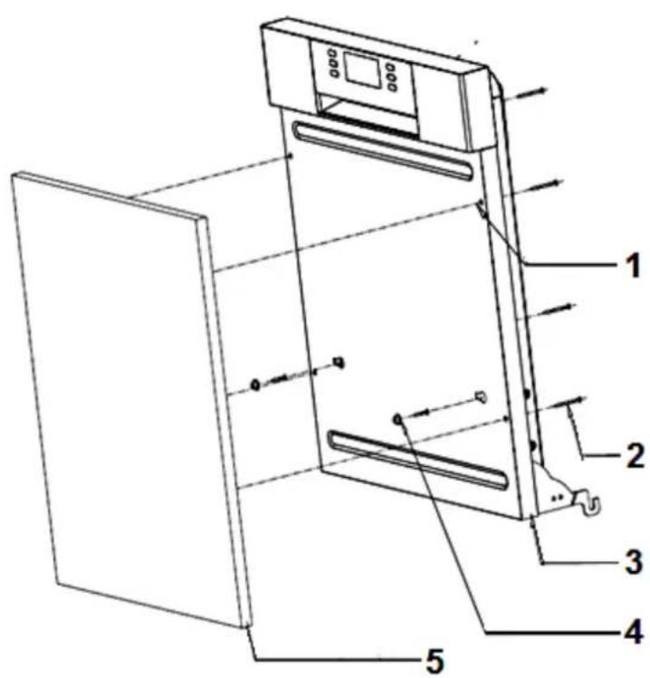 PKM DW12A++7 - Abmessungen und Befestigung der Zierverkleidung - 2