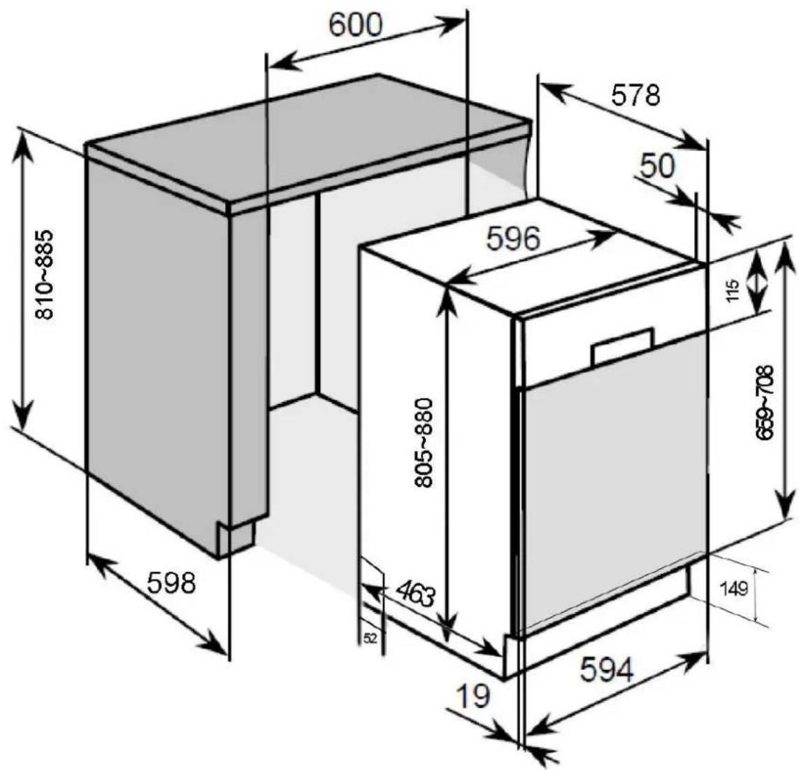 PKM DW12A++7 - Install the appliance. - 1