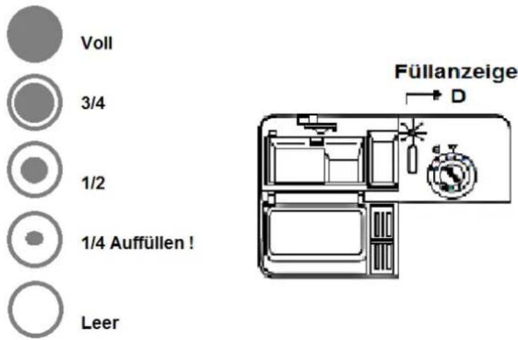 PKM DW12A++7 - Klarspuler-Behälter befüllen - 1