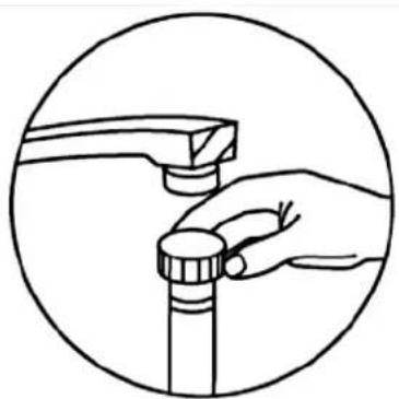 PKM DW12A++7 - Anschluss des Wasserzufuhrschlauchs - 1