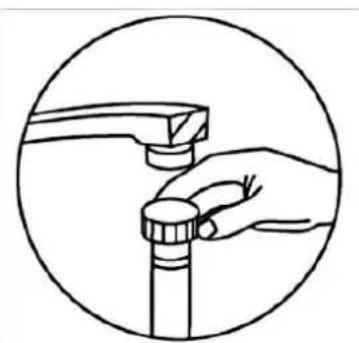 PKM DW127FIA++ - Installatie van de watertoevoerslang (voor koud) - 1