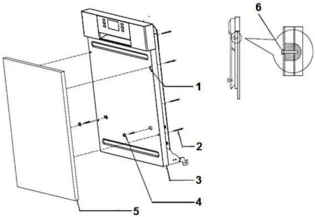 PKM DW127FIA++ - Fixing of the front decoration-panel - 1