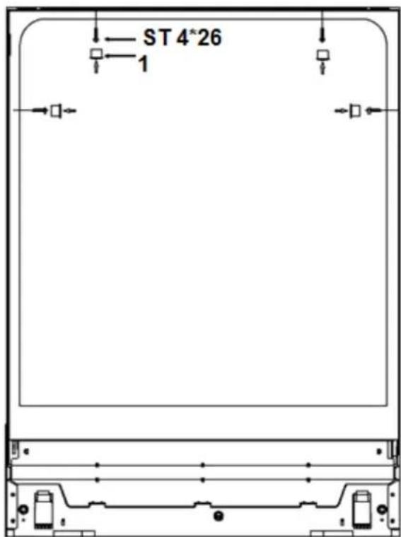 PKM DW127FIA++ - Bevestiging van het apparatus. - 1