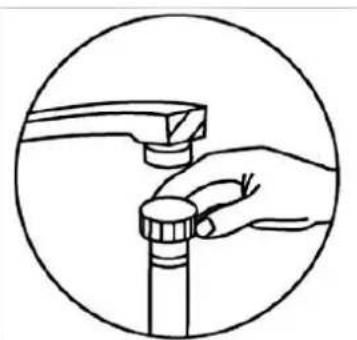 PKM DW127FIA++ - Installation du tuyau d'amnée d'eau (pour l'eau froide) - 1