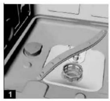 PKM DW126FI - Le BAC a adoucisseur d'eau se TROUVE sous le PANIER inferieur. - 1