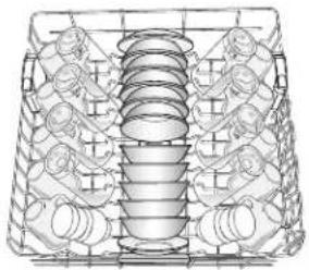 MAYTAG MDB7949SDZ - Configuration de chargement pour 10 couverts (differente selon le modele) - 1