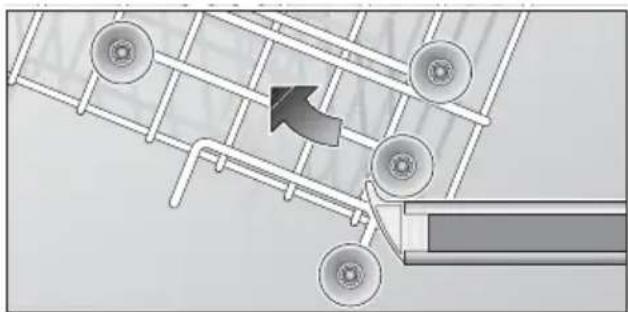 GAGGENAU GM 975110 - bovenste servieskorf met boven en onder een paur rollen - 1