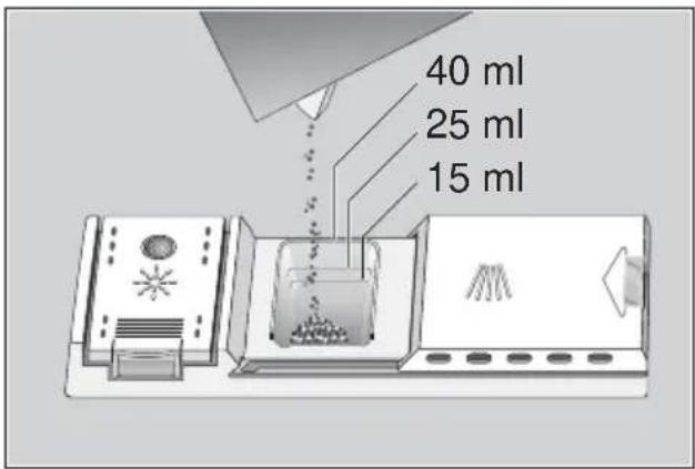 GAGGENAU GM 215110 - Detergent compartment with measuring marks - 1