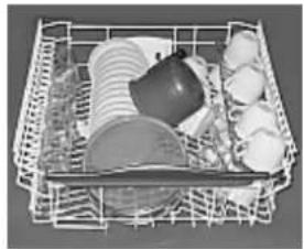 Ariston Thermo LL 63 - How to adjust the top rack. - 5