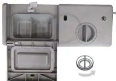 DANBY DDW1802EBLS - Compartmento del agente de enjuague - 1