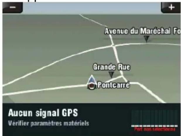 Sygic GPD 430 - Acquérir la position GPS - 1