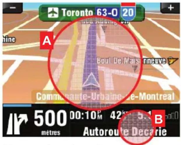 Sygic GPD 430 - Utilisation de "l'écran principal - 1