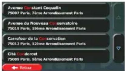 CALIBER RDN902BTI - Saisir une adresse avec un code postal - 10
