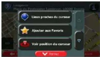 CALIBER RDN902BTI - Enregistrer un emplacement comme destination favorite - 2