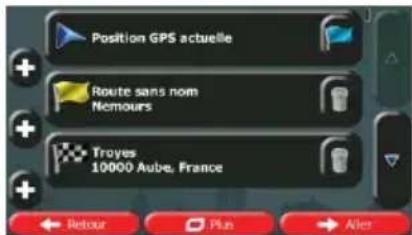 CALIBER RDN902BTI - Créer un itinétaire à partir de la liste de destinations (Créer itinétaire) - 7