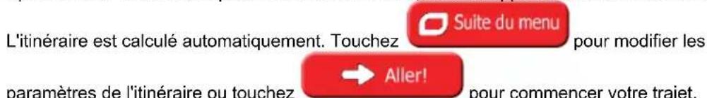 CALIBER RDN902BTI - Sélection d'une intersection comme destination - 12