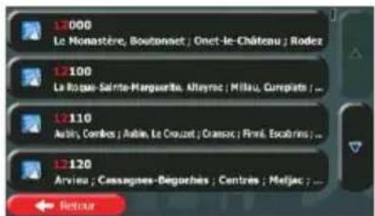 CALIBER RDN902BTI - Saisir une adresse avec un code postal - 6