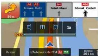 CALIBER RDN902BTI - Visualisation de la simulation de l'itinétaire - 6