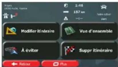 CALIBER RDN902BTI - Vérification des autres itinéaires pour un itinéaire existant - 3