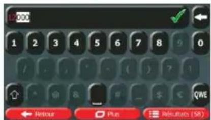 CALIBER RDN902BTI - Saisir une adresse avec un code postal - 5
