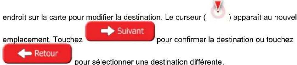 CALIBER RDN902BTI - Sélection d'une intersection comme destination - 11