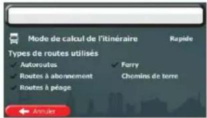 CALIBER RDN902BTI - Sélection d'un emplacement sur la carte comme destination - 8