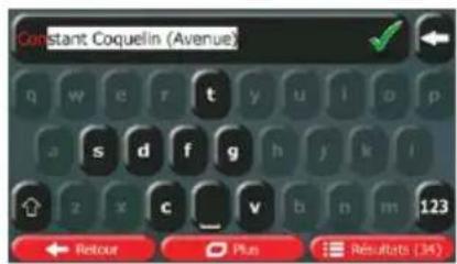 CALIBER RDN902BTI - Sélection d'une intersection comme destination - 6