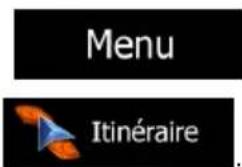 CALIBER RDN902BTI - Vérification des paramètres de l'itinétaire et accès aux fonctions liées à l'itinétaire - 1