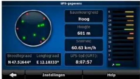 CALIBER MCD 893 - Het scherm GPS-gegevens - 1