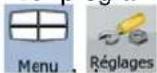 CALIBER MCD 893 - Menu Reglages - 1