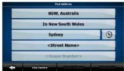 CALIBER MCD 893 - Entering an address (North America, Australia) - 1