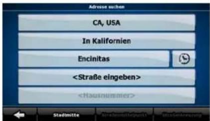 CALIBER MCD 893 - Eine Adresse eingeben (Nordamerika, Australien) - 1