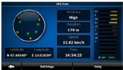 CALIBER MCD 893 - GPS data screen - 3