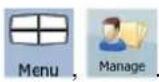 CALIBER MCD 893 - Manage menu - 1